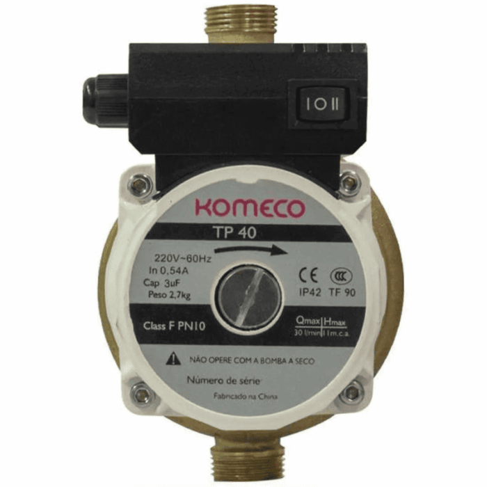 Mini Bomba de Agua TP40 G4 Bronze 220V 60Hz Komeco