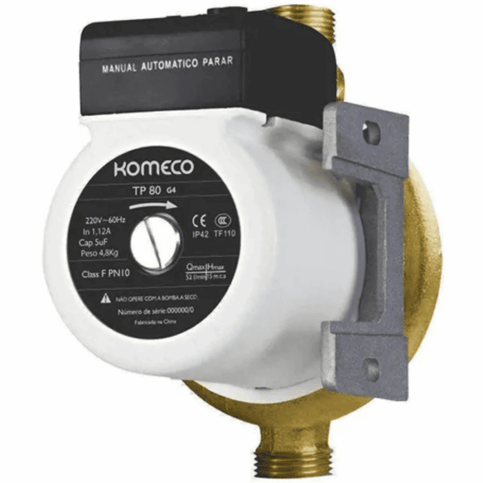Mini Bomba de Agua TP80 G4 Bronze 127V 60Hz Komeco