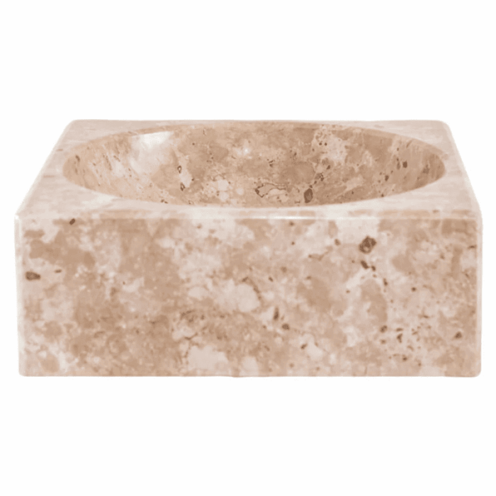 Cuba Quadrada Mármore Travertino 40cm Villas