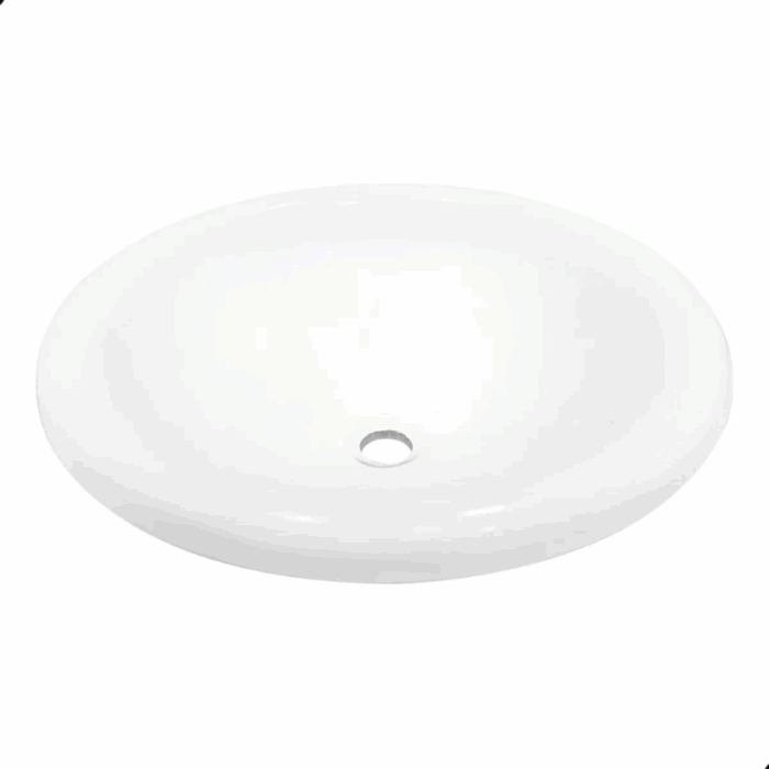 Cuba Redonda Mármore Branco 34cm Villas